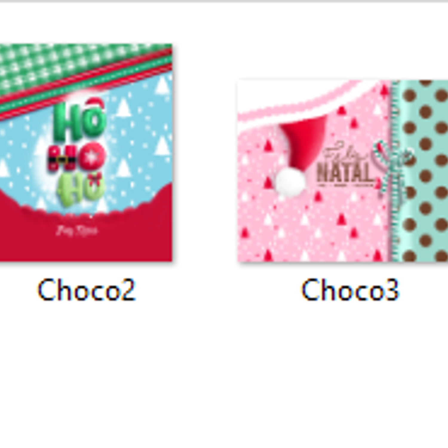 Arquivo Rótulo Barra De Chocolate Natal Incrível 4 Estampas 2