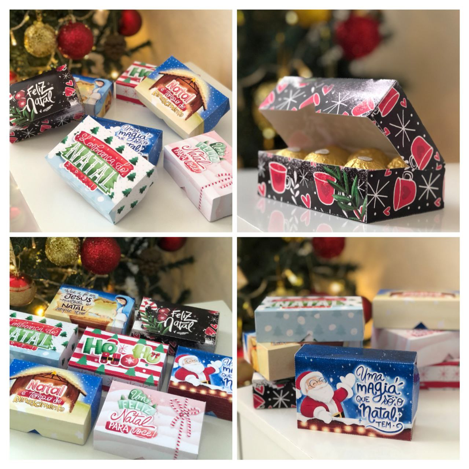 Arquivo Caixa Doces Natal Incrível 7 Estampas  1
