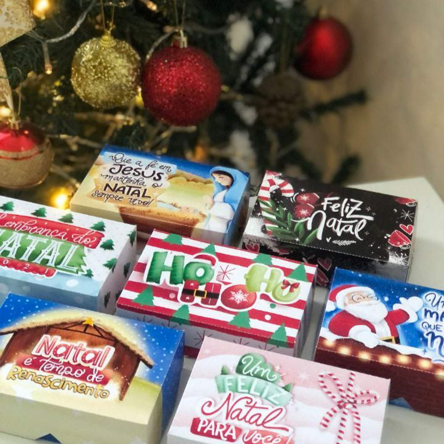 Arquivo Caixa Doces Natal Incrível 7 Estampas  2