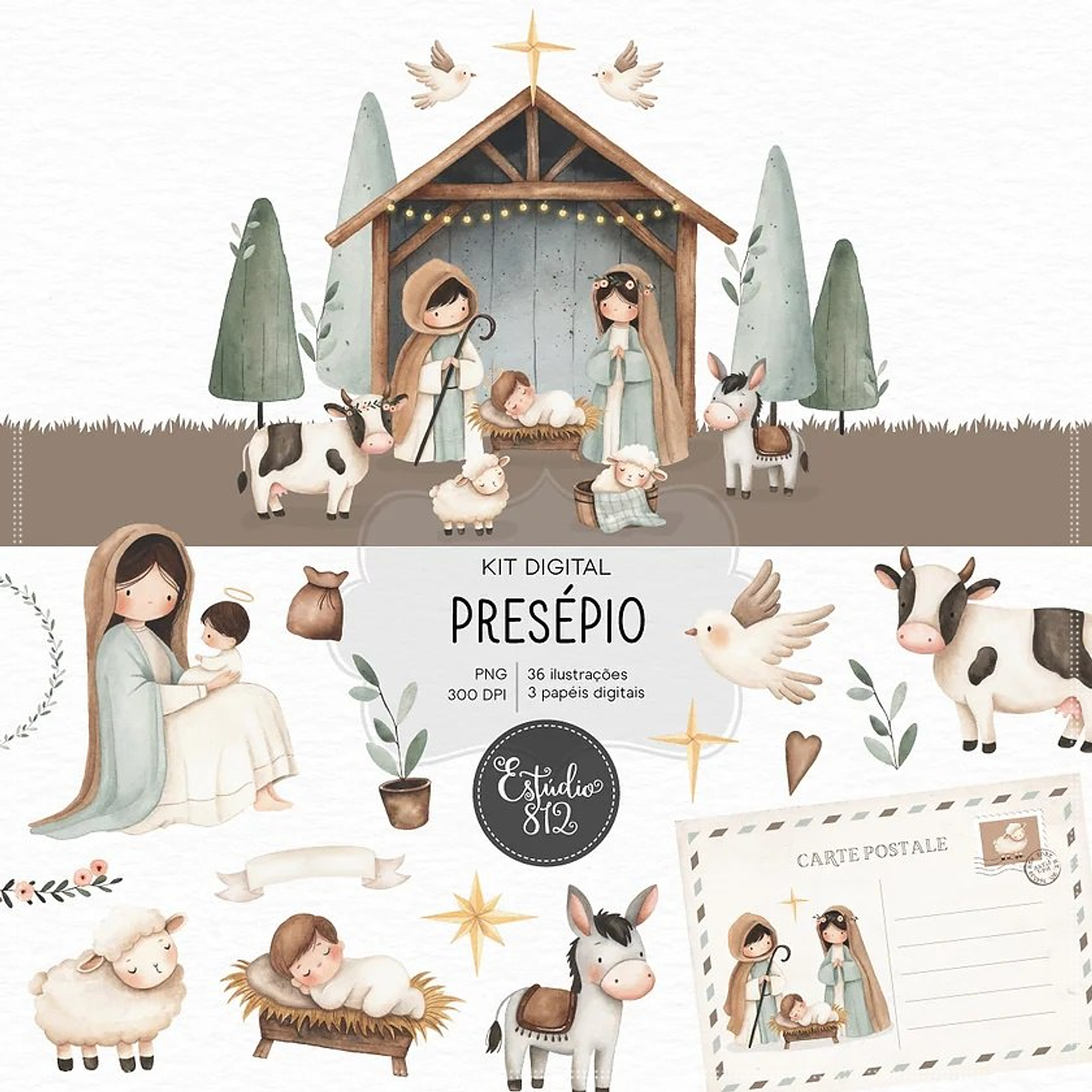 Kit Digital Presépio - Estúdio 812