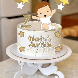 Aquivo Topo Meu Primeiro Ano Novo Menino Baby