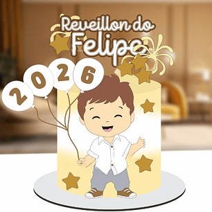 Aquivo Topo Ano Novo Menino 2026 - Pom Pom