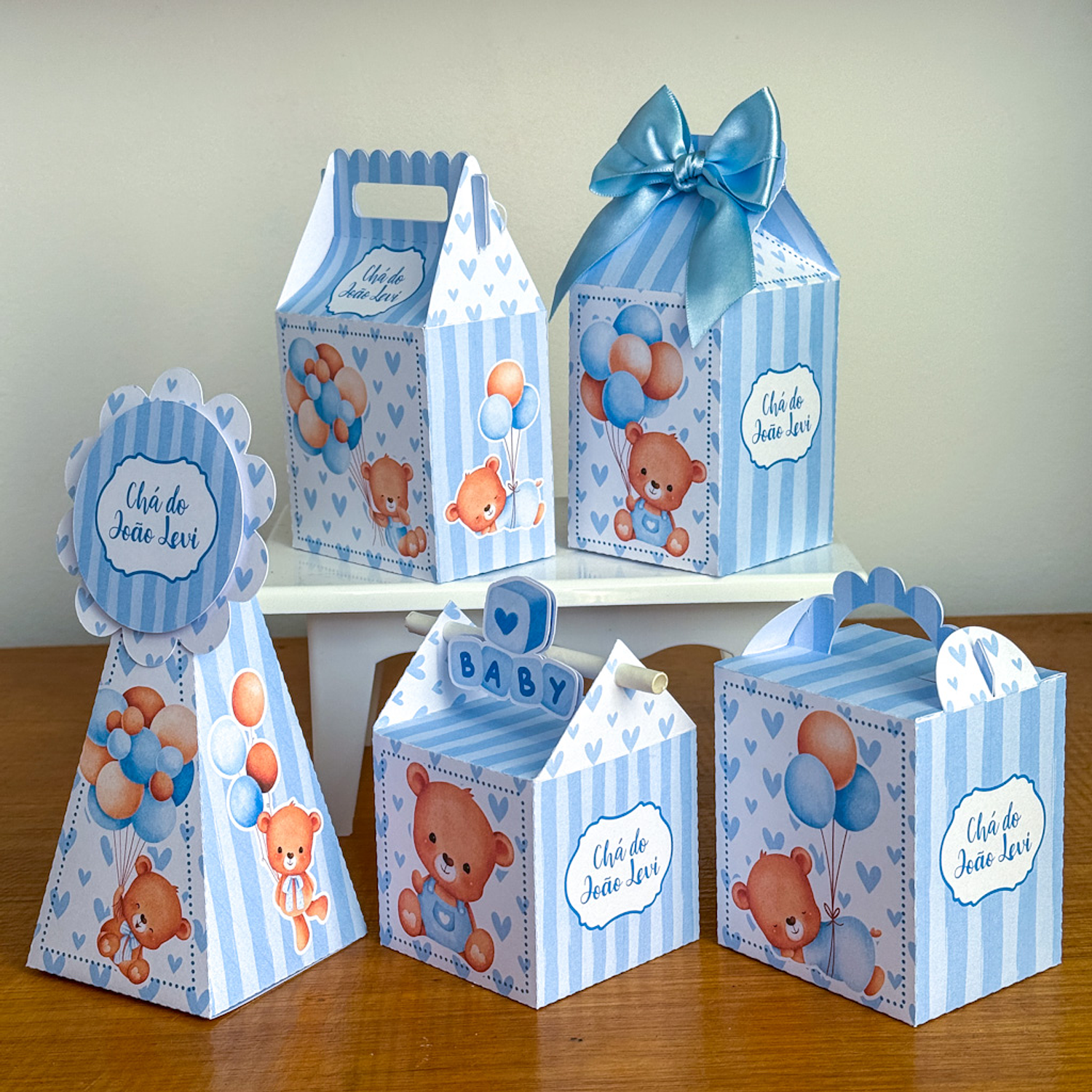 Arquivo Chá de Bebê Ursinho Azul - Juliana artes     2