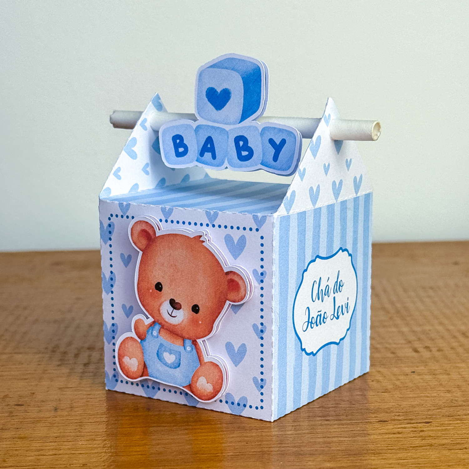 Arquivo Chá de Bebê Ursinho Azul - Juliana artes     4