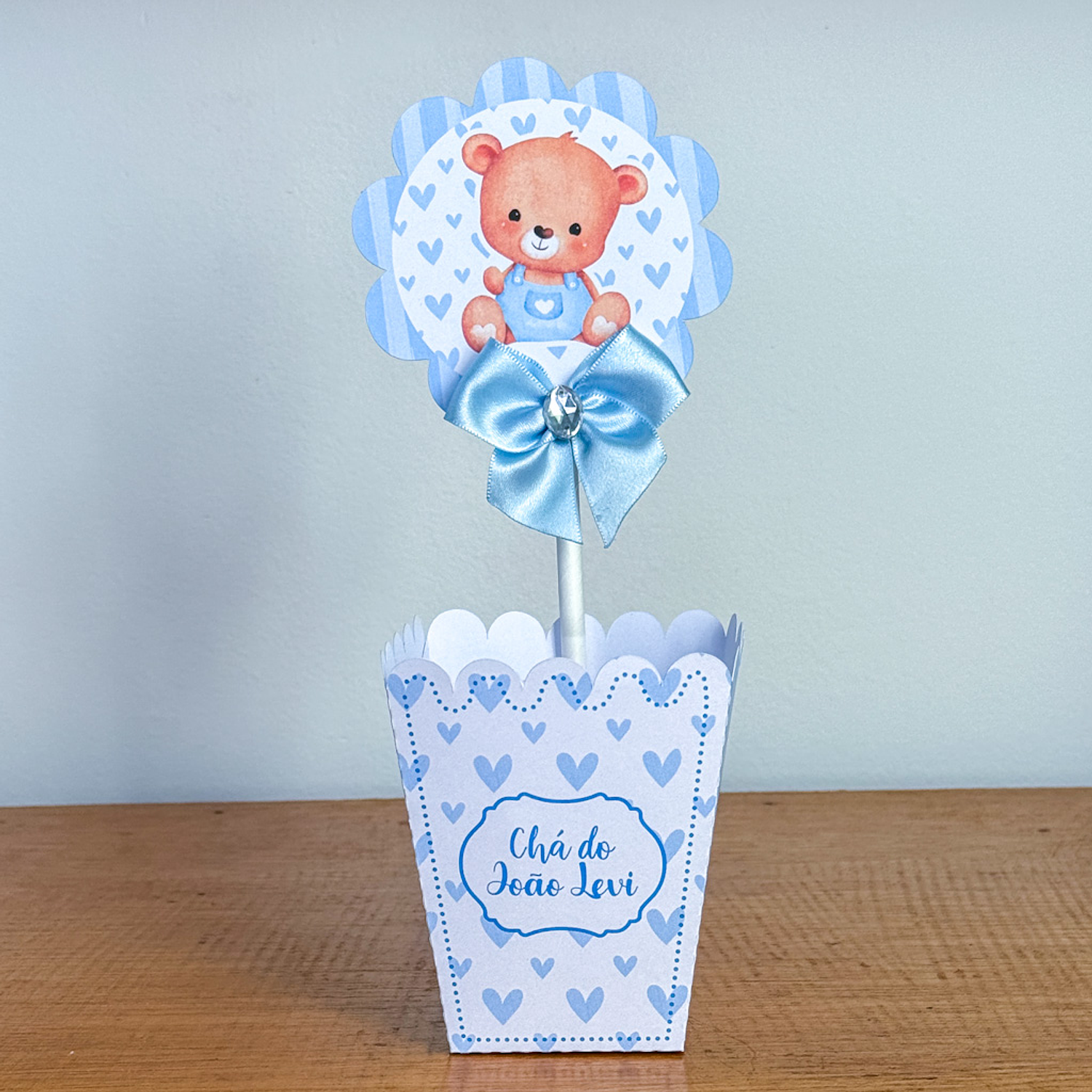 Arquivo Chá de Bebê Ursinho Azul - Juliana artes     12