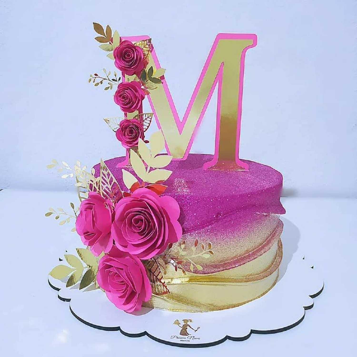 Arquivo Topo Letra M Floral