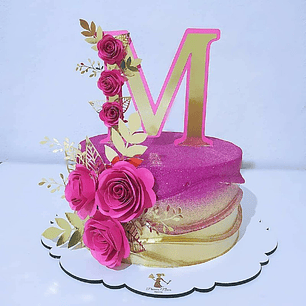 Arquivo Topo Letra M Floral