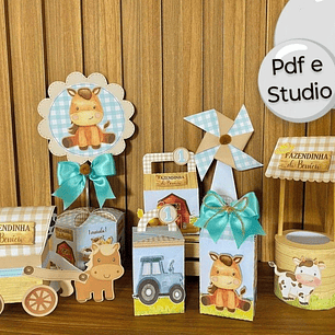 Arquivo Fazendinha Azul Aquarela 