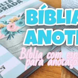 Encadernação Bíblia Anote-espaço Para Anotação