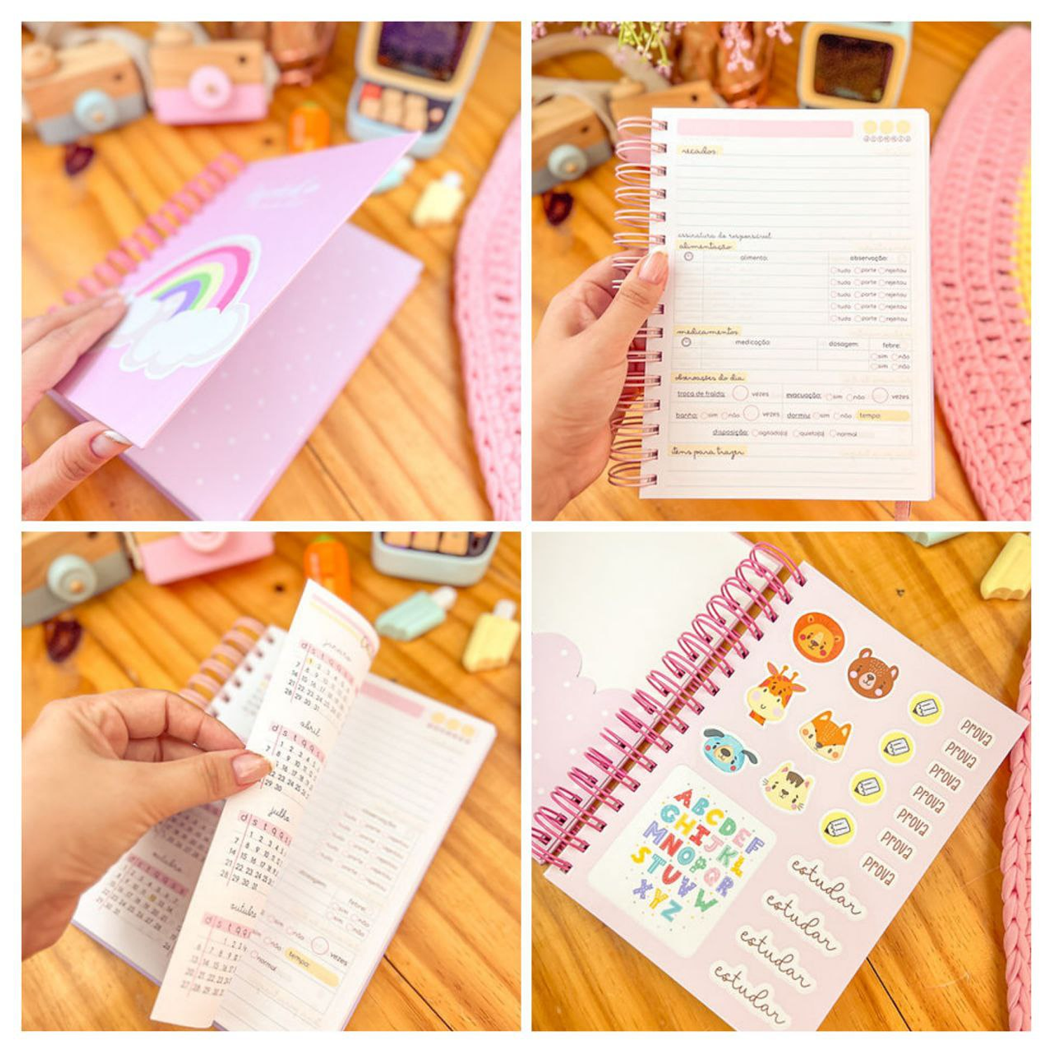 Encadernação Agenda Creche Não Datada - Estudio G19 2