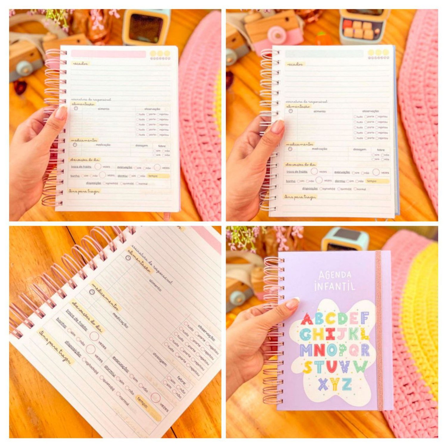 Encadernação Agenda Creche Não Datada - Estudio G19 4