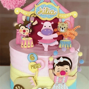 Arquivo Topo Circo Rosa Clean Cute Baby