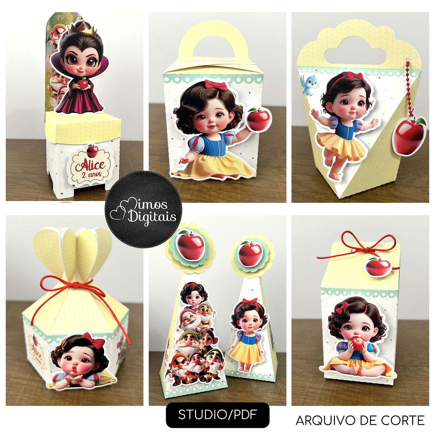 Arquivo Branca De Neve Cute - Mimos Digitais  