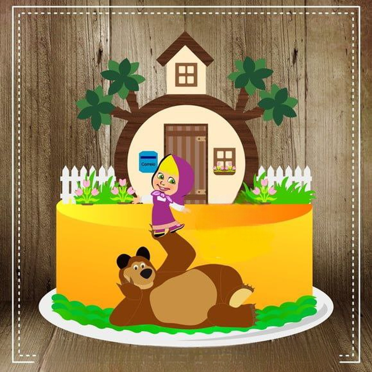 Arquivo Topo Masha e o Urso 100% Camadas