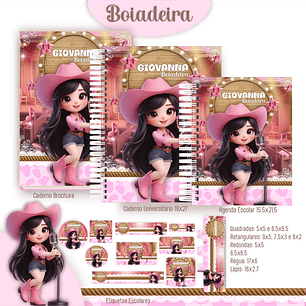 Encadernação Kit Boiadeira Volta as Aulas