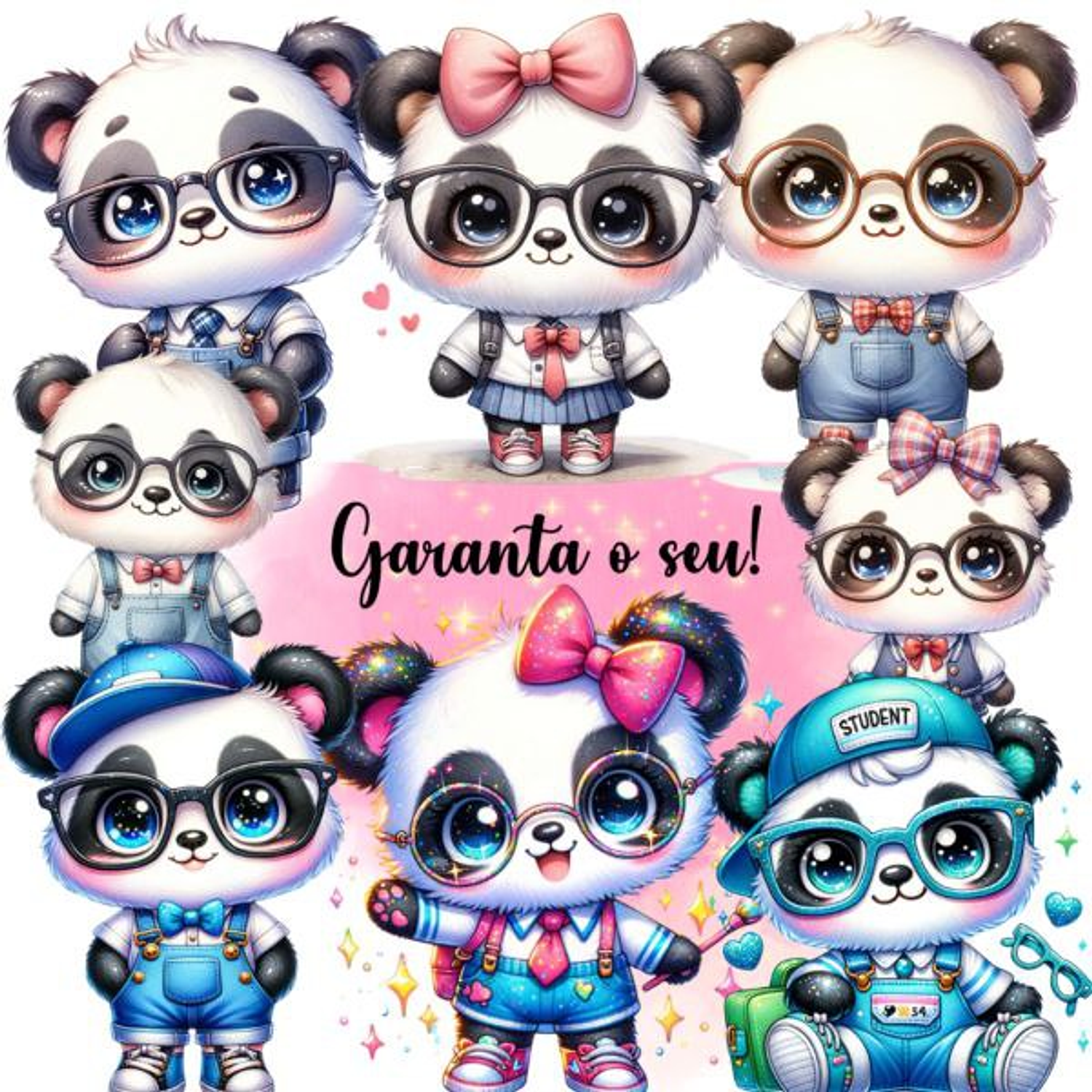 Mega Clipart Kit Digital Volta as Aulas - Caramelo Designer 3