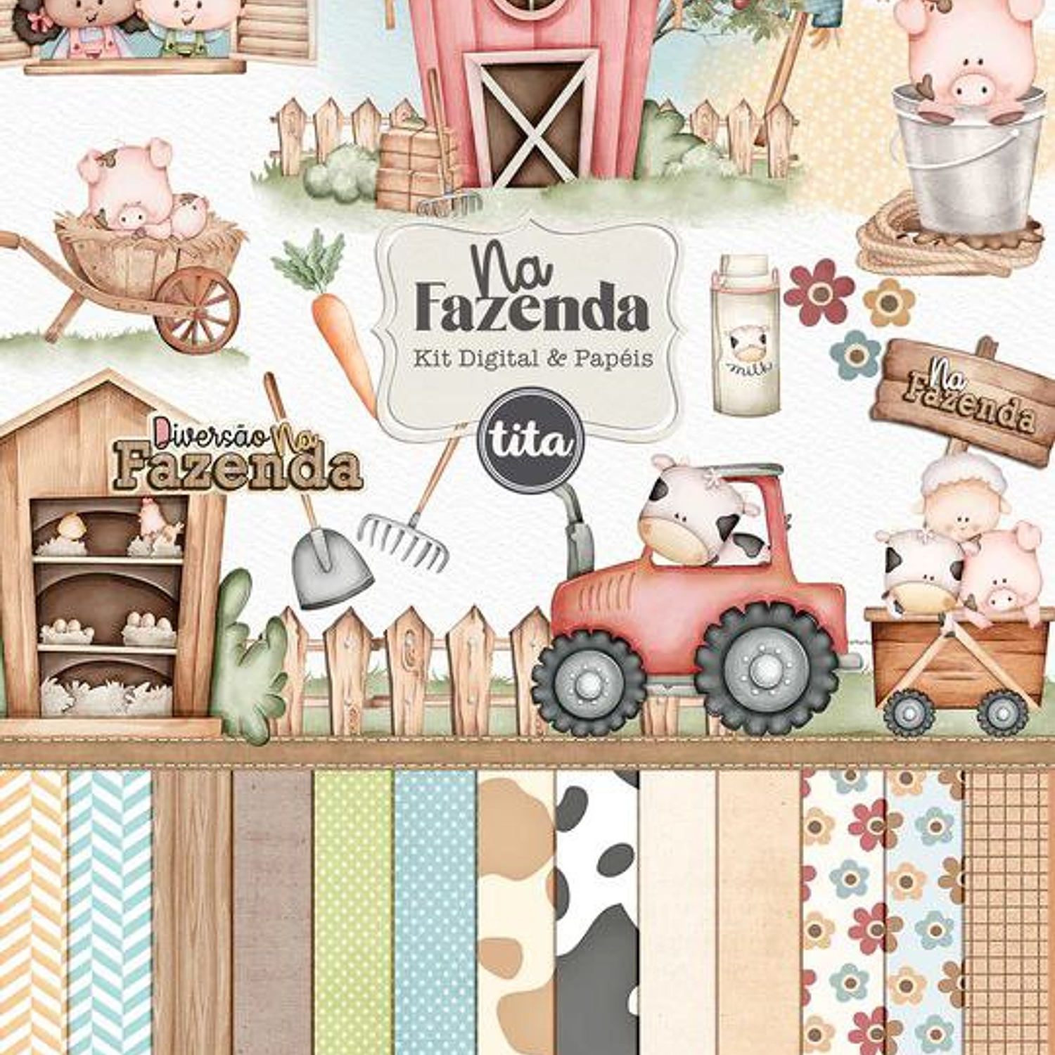 Mega Combo Kit Digital Na Fazenda - Tita 1