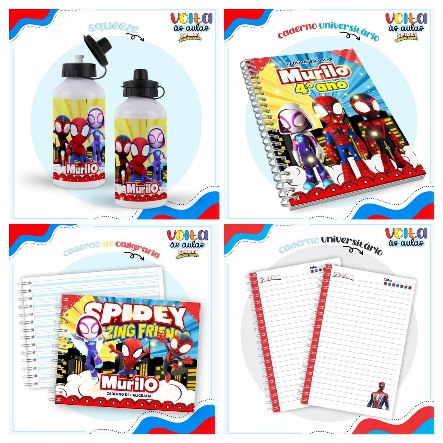 Encadernação Kit Spidey e Seus Amigos 3