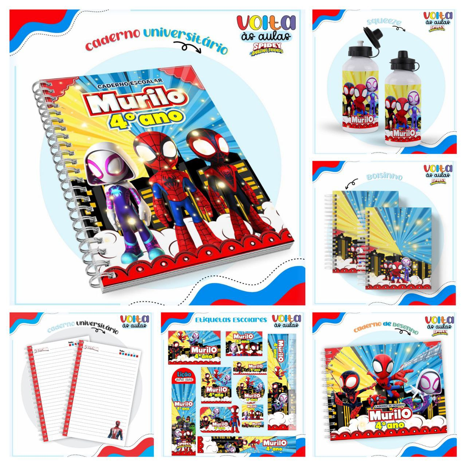Encadernação Kit Spidey e Seus Amigos 1