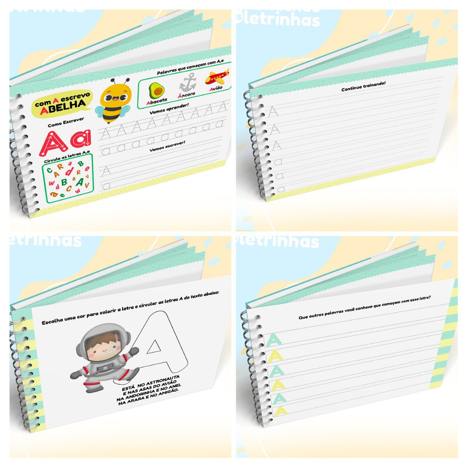 Arquivo Encadernação Livro Aprendendo As Letrinhas 2