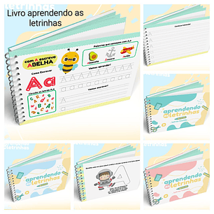Arquivo Encadernação Livro Aprendendo As Letrinhas