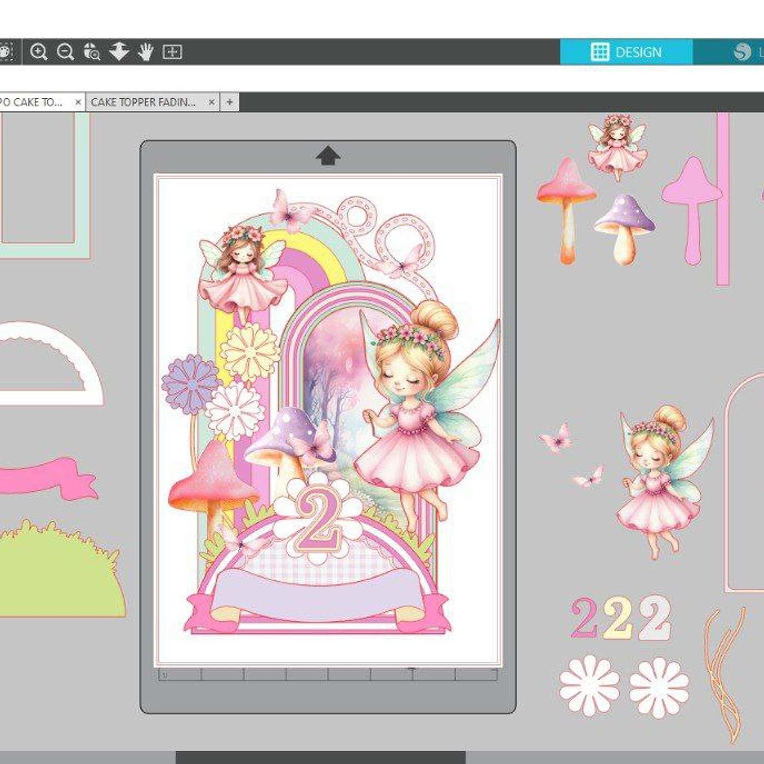 Arquivo Topo Cake Topper Fadinhas - Gloria Lobaton  2