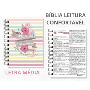 Encadernação Bíblia Leitura Confortável-letra Média