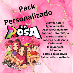 Encadernação Kit Escolar Dos Rosa