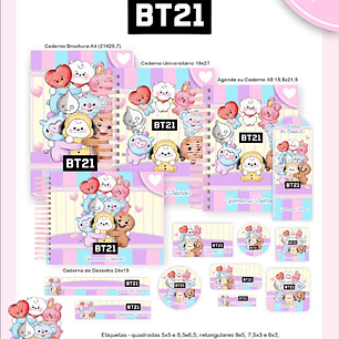 Arquivo Encadernação Kit Escolar BT21