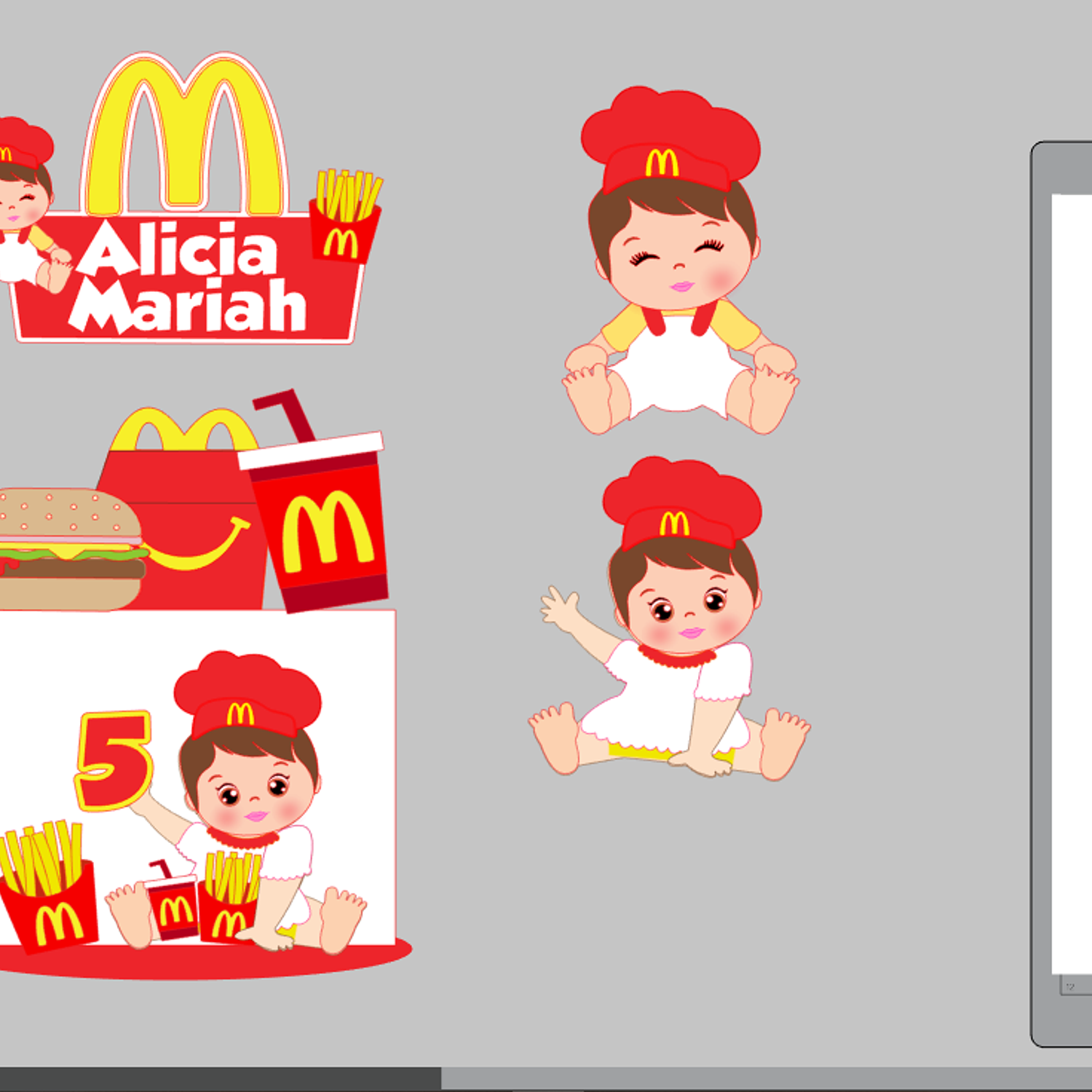 Arquivo Topo Mc Donald 2 Babys 2