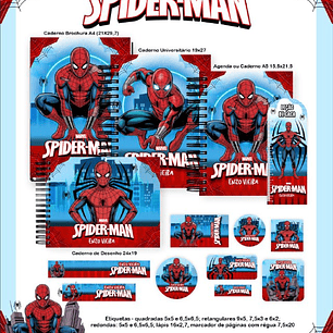 Encadernação Kit Escolar H Aranha