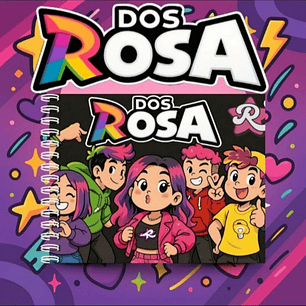 Encadernação Colorir Dos Rosa 1