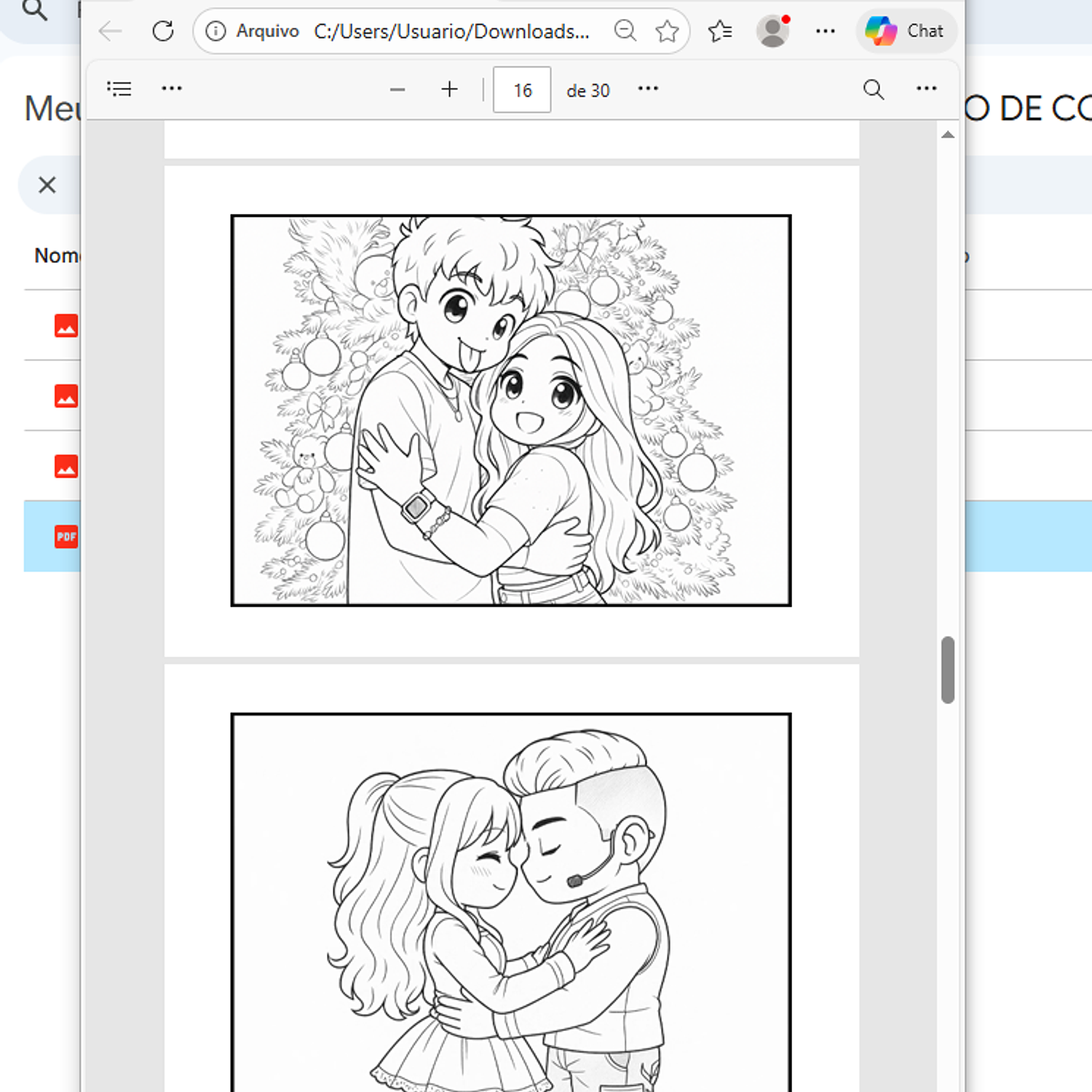 Encadernação Colorir Dos Rosa 1 4