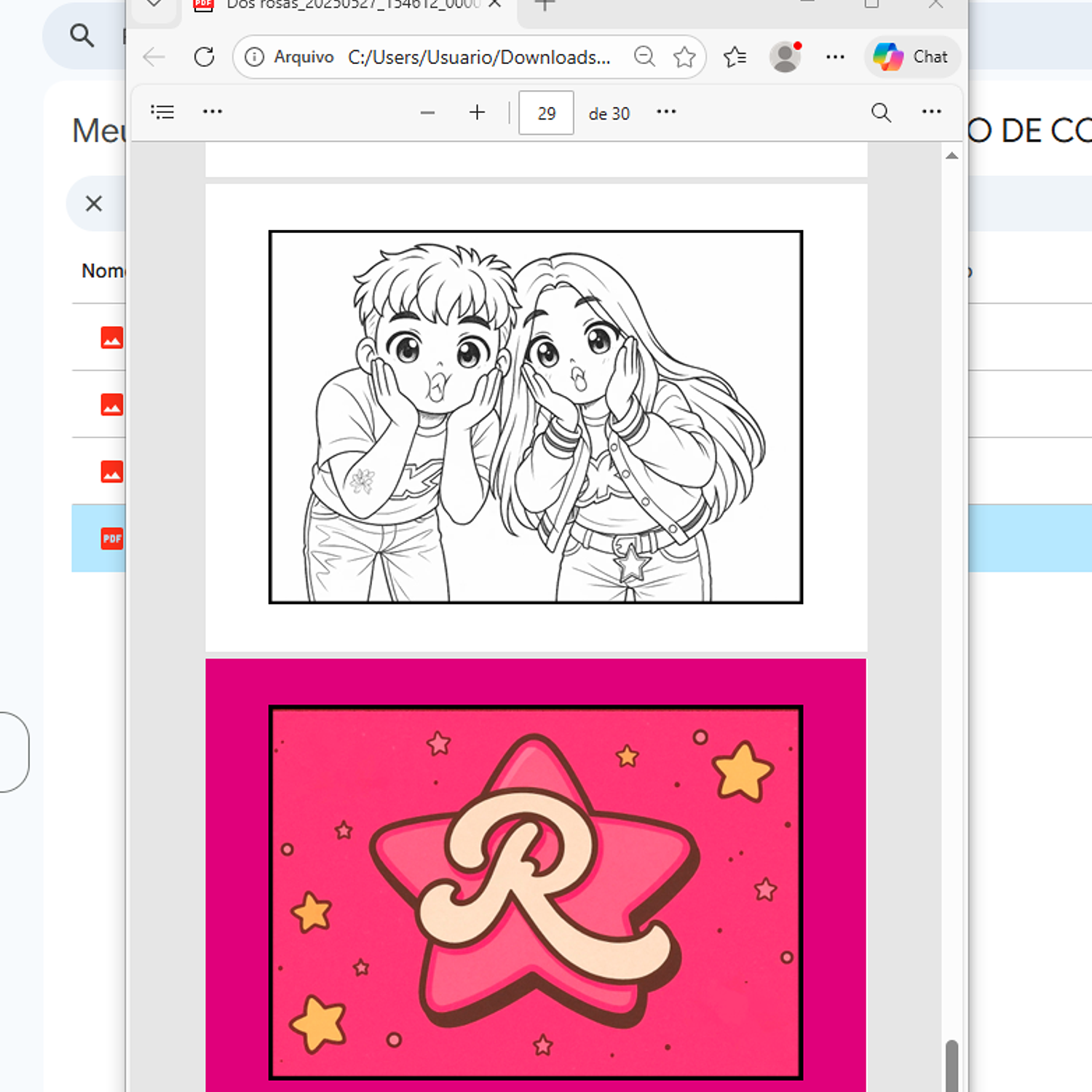 Encadernação Colorir Dos Rosa 1 5