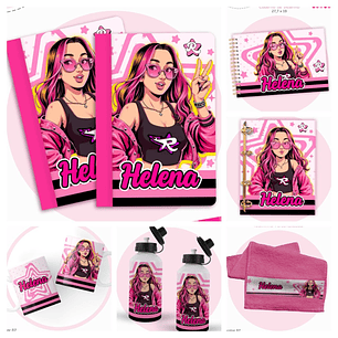 Encadernação Escolar Emilly Vick - Lina Criativa