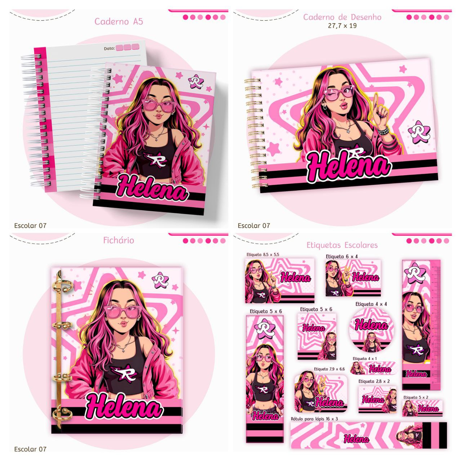 Encadernação Escolar Emilly Vick - Lina Criativa 2