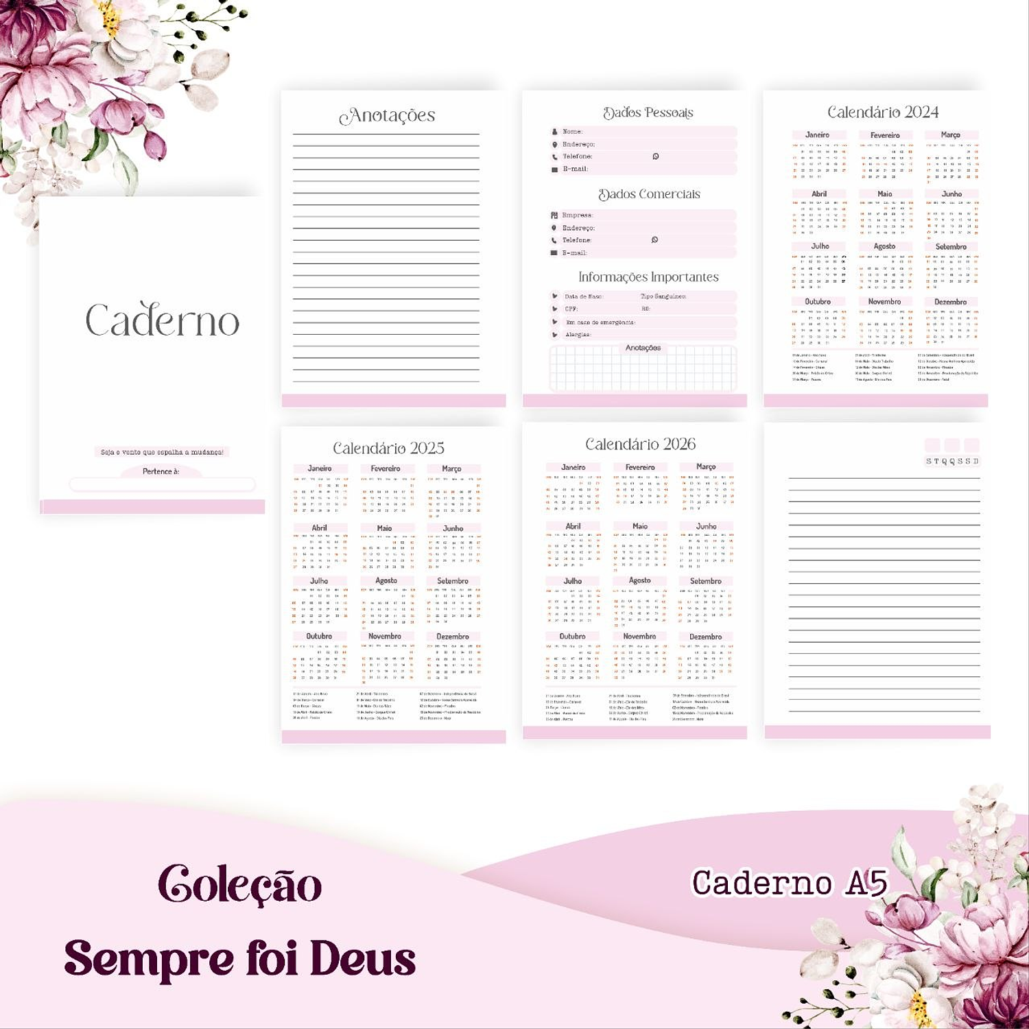 Encadernação Kit Sempre Foi Deus 3