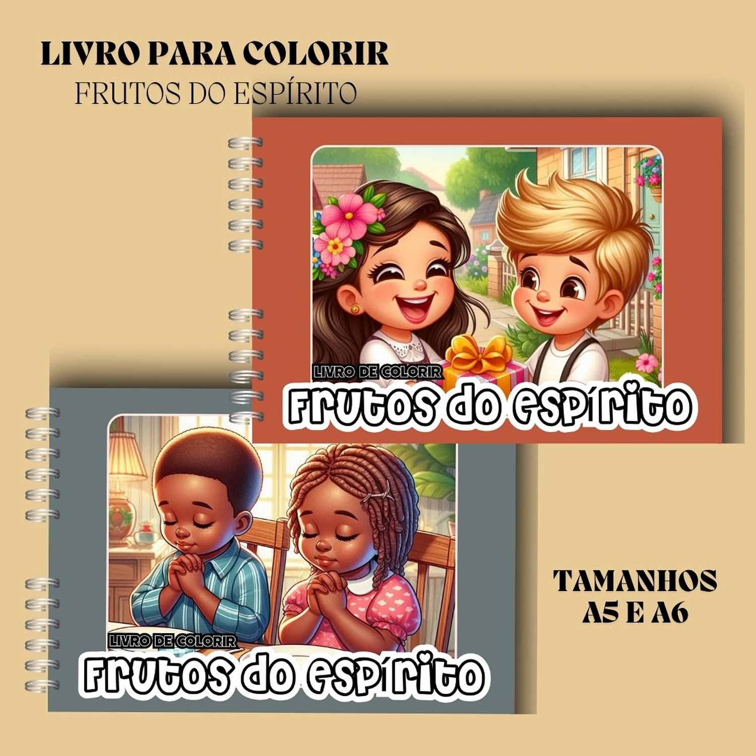 Arquivo Digital Colorir Frutos do Espírito 1