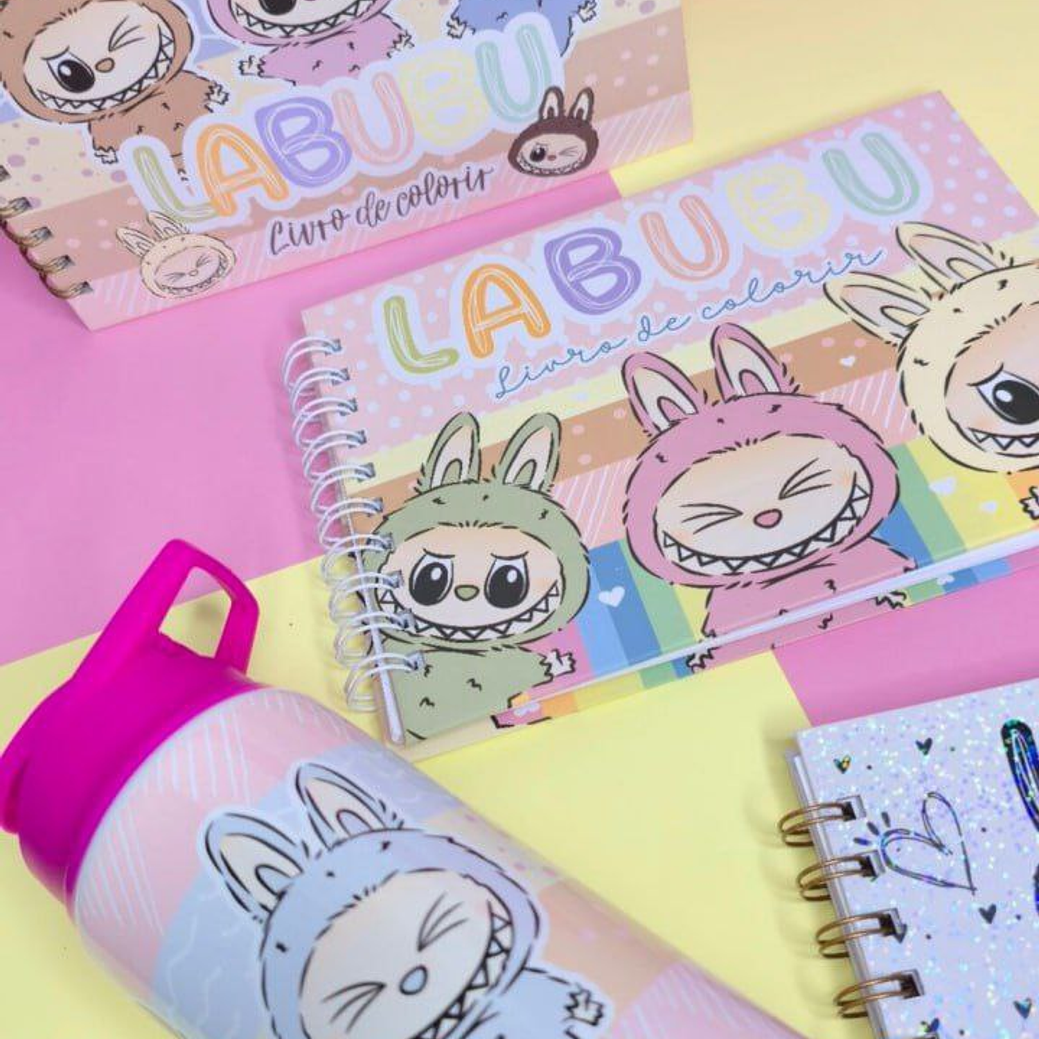 Encadernação Colorir Labubu  3