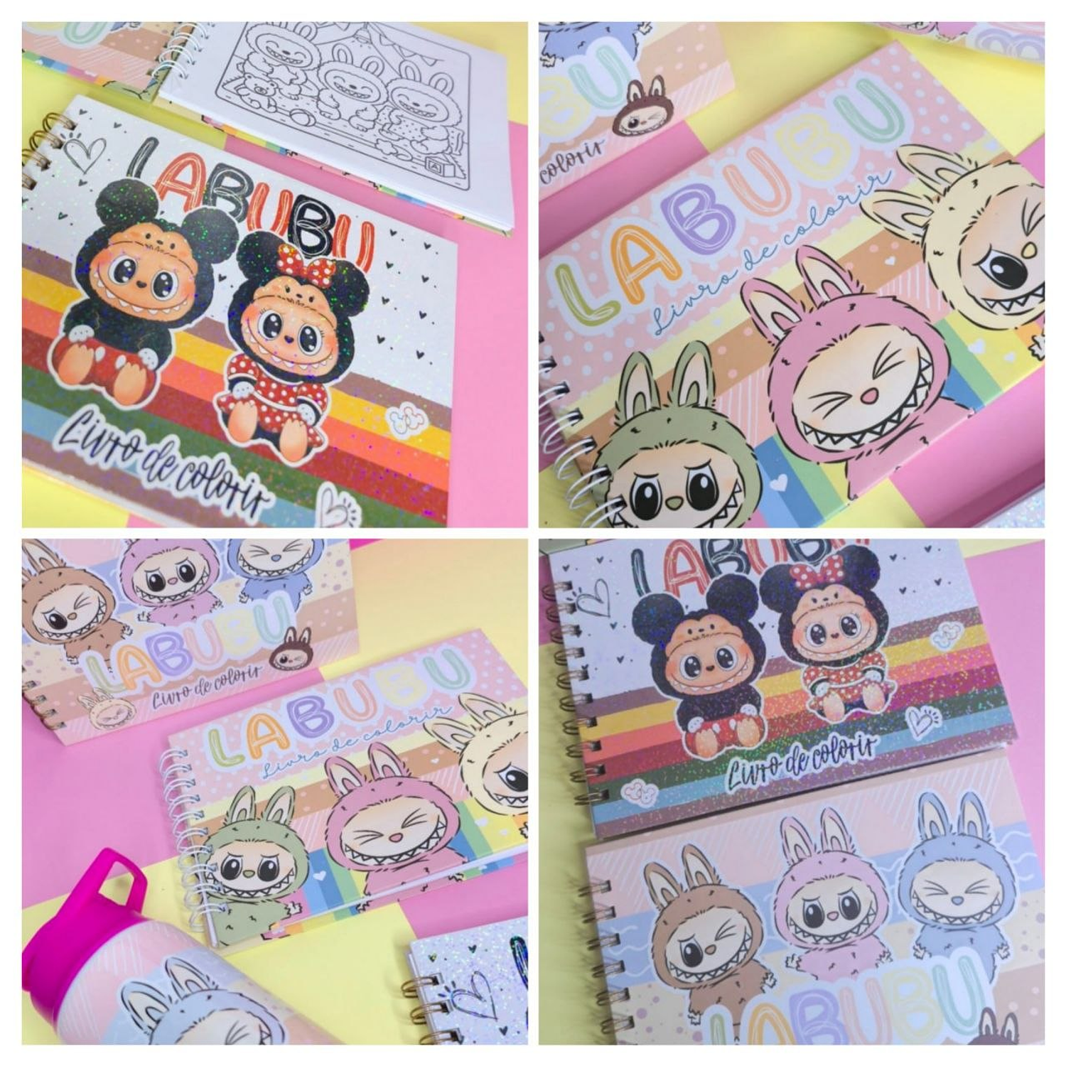 Encadernação Colorir Labubu  1