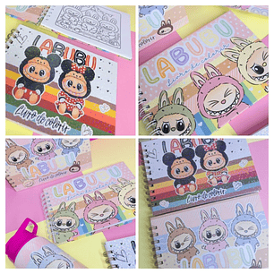 Encadernação Colorir Labubu 