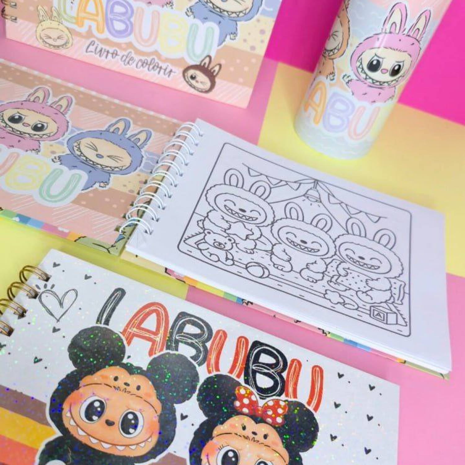 Encadernação Colorir Labubu  5