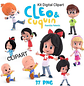 Arquivo Clipart Kit Digital Cleo e Cuquin - Thumbnail 1