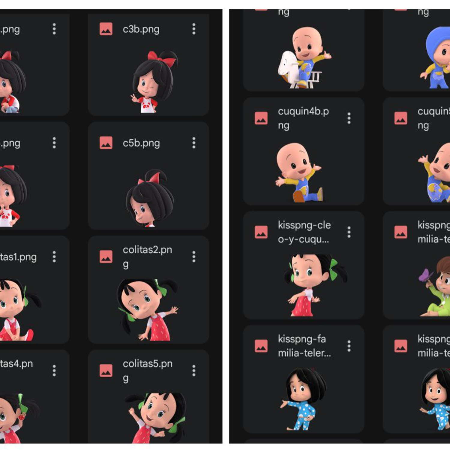 Arquivo Clipart Kit Digital Cleo e Cuquin 3