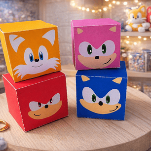 Arquivo Caixa Cubo Sonic Personagens