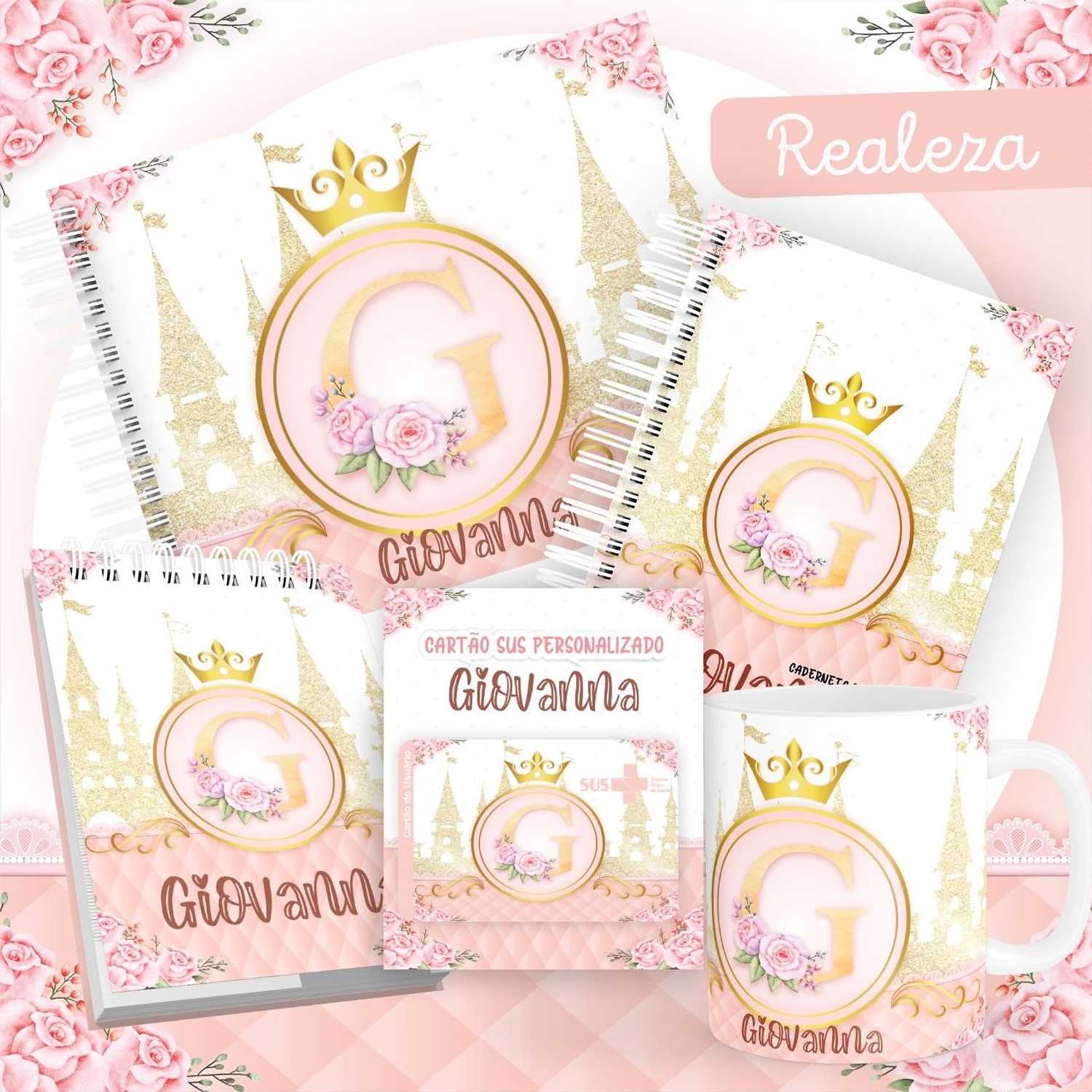 Arquivo Encadernação Kit Caderneta Realeza Vintage 2