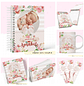 Encadernação Kit Caderneta Pezinhos Menina - Thumbnail 1