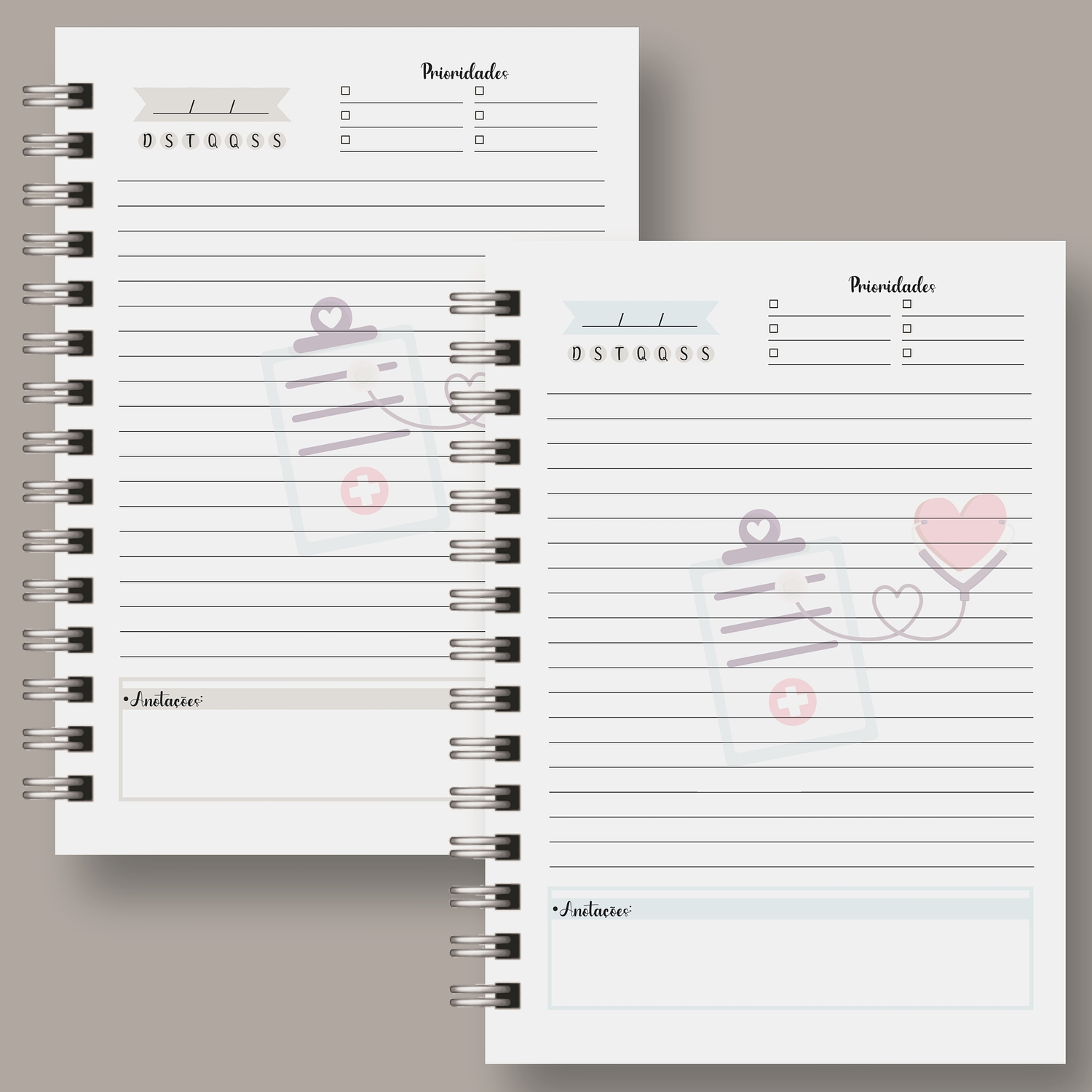 Arquivo Encadernação Kit Capas Enfermagem 2 3