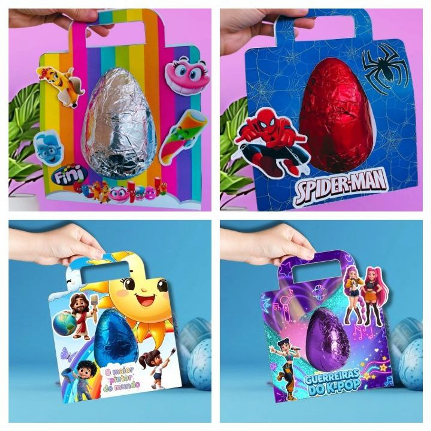 Arquivo Kit Sacolinhas Ovo De Páscoa 150, 250g e 300g 4