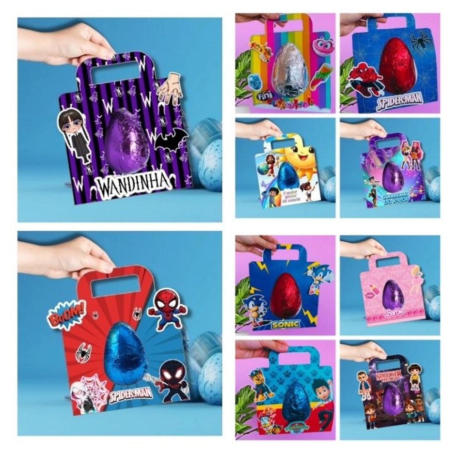 Arquivo Kit Sacolinhas Ovo De Páscoa 150, 250g e 300g 8